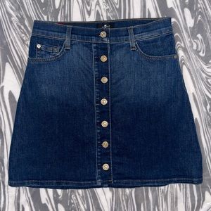 7 For All Mankind Denim Skirt